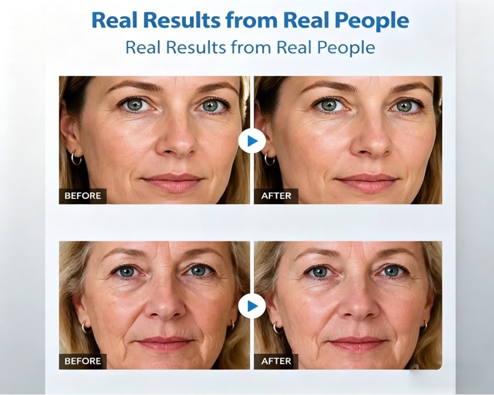copper peptide before after fine lines